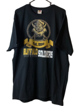 Fruit of the Loom Buffalo Soldiers T-Shirt HD Cotton Size XL Black/Gold/White - £10.87 GBP