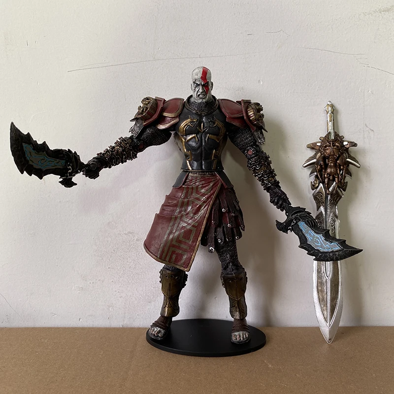 NECA God of War Kratos Action Figure In Ares Armor W Blades PVC Toy Doll Gifts - £27.33 GBP+