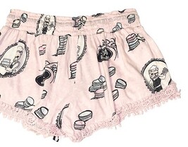 PJ Salvage French Bulldog Pajama Shorts Pink Frenchie Sleep Lounge Women S image 5