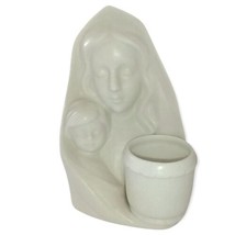 Nativity Tealight Votive Holder Mary Baby Jesus Ceramic Colonial Candle Japan  - £15.81 GBP