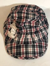 Disney Parks Plaid Hat Cap Fitted Mickey Mouse ba2 - £7.77 GBP