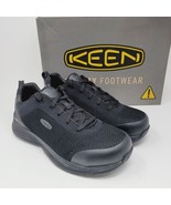 Keen Work Shoes Mens Size 9.5 D Aluminum toe black Leather Slip Resistant - £46.02 GBP