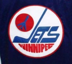 Any Name Number Winnipeg Jets Retro Hockey Jersey Hawerchuk Navy Blue Any Size image 5