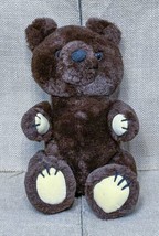 Vintage Dakin Chocolate Brown Jointed Plush Theodore Teddy Bear Stuffed ... - £12.61 GBP
