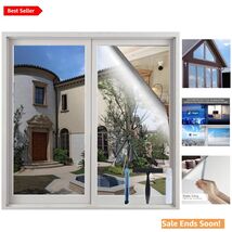 Silver One-Way Window Tint Film (35.4 x 118 in) - Easy Static Cling Appl... - $71.23