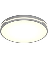 Artika Delray Modern 15 in. Chrome LED 5 CCT Flush Mount Ceiling Light F... - $883.82 MXN