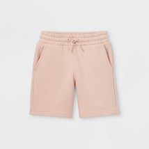 Kids&#39; Knit Jogger Shorts - Cat &amp; Jack™ - Color Peach - Size L - $3.12