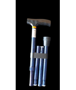 DMI Folding Collapsible Walking Cane Adjustable Height w/ Ergonomic Wood... - $275.97 MXN
