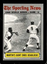 1970 Topps #308 World Series Game 4 Martin&#39;s Bunt Ends Deadlock! Ex Mets *X70238 - £3.08 GBP