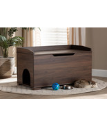 Faulkner Walnut Brown Cat Litter Box Cover House - €110,89 EUR