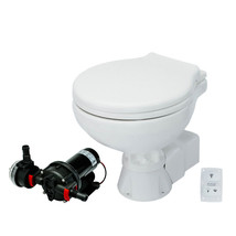 Johnson Pump AquaT Toilet Silent Electric Compact - 12V w/Pump - $409.26