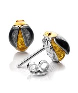 Scarabaeus, Silver earring Amber, Sterling silver 925, Stamped, lemon amber - $640.76 MXN