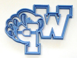 6x West Potomac HS Wolverines Fondant Cutter Cupcake Topper 1.75 IN USA FD3773 - £6.37 GBP