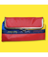 Vintage Oscar De La Renta Studio wallet coin purse 1990s colorblock red ... - $91.41 MXN