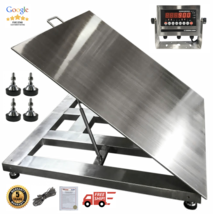 5&#39;x5&#39; (60&quot;x60&quot;) Stainless Steel Floor Scale &amp; Indicator | Wash down | 2,500 lb - £4,345.09 GBP