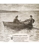 Summer Eve Voyage Poem Wood Engraving 1889 Victorian Path Of Life Epheme... - €25,95 EUR