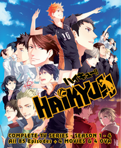 DVD Haikyu!! Season 1 2 3 4 Episode 1- 85 End + 4 Movies + 5 OVA English Dubbed  - £47.20 GBP