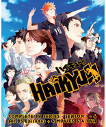 DVD Haikyu!! Season 1 2 3 4 Episode 1- 85 End + 4 Movies + 5 OVA English... - $59.99