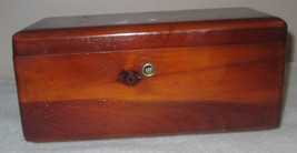 Vintage Mini Lane Cedar Wood Chest Box Jewelry Trinkets No Key Malden, MO - £23.50 GBP