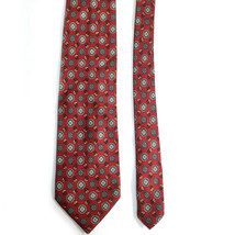 Meeting Street Men&#39;s Silk Italian Red Tie Abstract 58 in Long X 4 in Wide - £19.55 GBP