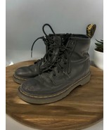 Dr. Martens 1460 J Black Leather Lace Up Zip Ankle Boots Kid’s Size US 1... - $47.37 CAD
