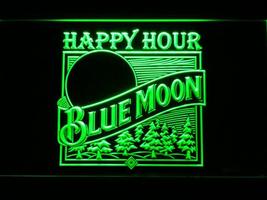 Blue Moon Old Logo Happy Hour Beer LED Neon Sign Hang Signs Wall Home Decor  - £20.77 GBP+