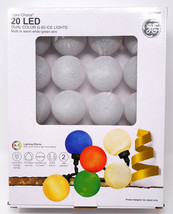 Ge 5270946 20CT Dual Color MULTI/WARM MULTI-FUNCTION G-50 Led Ice Lights - New! - £34.17 GBP