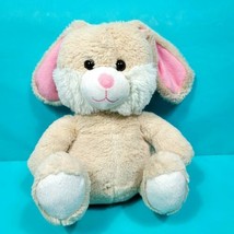 Animal Adventure Tan Bunny Rabbit White Brown Stuffed Plush Animal Easter 10&quot;  - £13.95 GBP