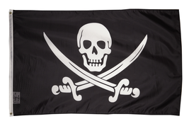 PringCor Pirate Jack Rackham Banner Flag 3x5ft Boat Dorm Man Cave Nautical Skull - £11.18 GBP