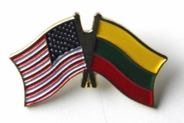 Lithuania National Country Combo World Flag Lapel Pin Badge 1 Inch - £4.45 GBP