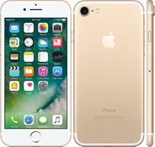 Apple iPhone 7 gold 2gb 64gb quad core 4.7&quot; HD screen IOS 15 4g LTE smartphone - £303.74 GBP