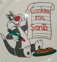Vintage Warner Bros Looney Tunes Sylvester Cookies for Santa Plate - $41.99