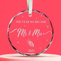 RchSLK Wedding Crystal Ornaments Mr and Mrs Our First Married 2024 Gift - $119.25 MXN RchSLK Wedding Crystal Ornaments Mr and Mrs Our First Married 2024 Gift - $119.25 MXN