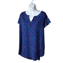 Andree by Unit V Neck Short Sleeve Top High Low Tunic 2XL - $15.99