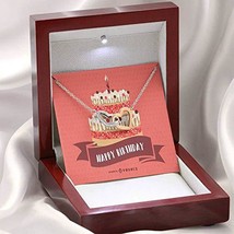 Pink Cake Birthday Message Card Inseparable Love Pendant 18k Rose Gold Finish 16 - $64.30