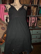 JFW Just For Wraps Sweet Midnight Black Sun Dress Size 7 - £11.07 GBP