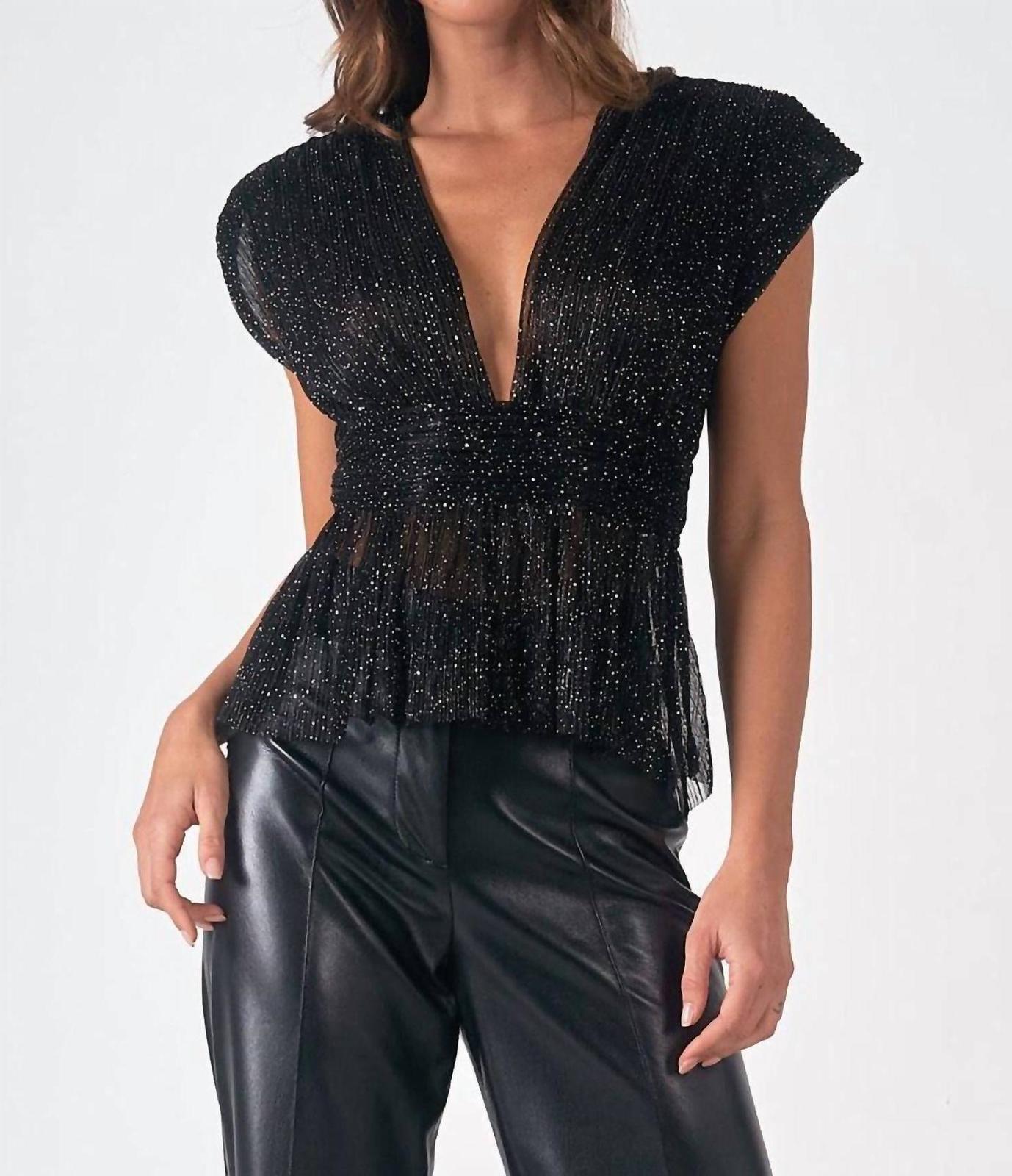 Elan vienna sleeveless plunge blouse size S - $58.41