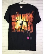 The Walking Dead Mens Size M Zombies Black Logo Graphic Short Sleeve Tee... - $13.85