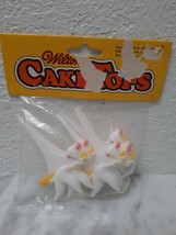 Vintage Baby Shower Wilton Cake Decorations Cake Tops Stork Carrying Baby NIP - $9.85