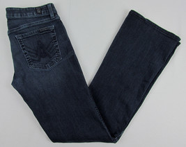 7 For all Mankind jeans A Pocket Boot cut USA Made Dark Blue Womens Size 28 - £14.75 GBP
