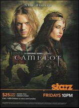 Camelot Jamie Campbell Bower Eva Green 2011 Starz TV Series advertisemen... - $4.23