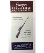 Jaeger Gun and Rifle Accessories Fold Out Brochure Vintage Paoli PA - £19.25 GBP