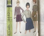 McCALL&#39;S 8442 MISSES A-LINE SKIRT SHIRT &amp; OVERBLOUSE PATTERN SIZE 10 - £7.26 GBP