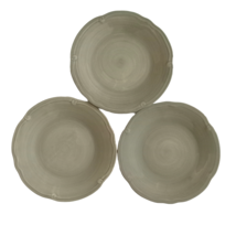 Tracy Porter Claret Collection 3 Salad Plate Green Scalloped Edge 8&quot; Retired - £18.20 GBP