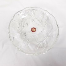 Walther Glas Trinket Candy Dish Flower Design Made In Germany Spring Decor - $25.99