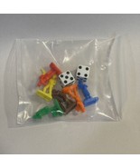 Monopoly U-Build 6 Tokens 2 Dice 2010 Replacement Pieces Parts - $20.51 CAD