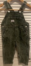 Vintage Oshkosh b gosh Denim overalls Bibs Vestback Green Size 4T - £38.93 GBP