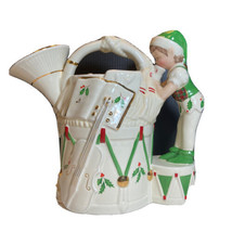 Lenox Christmas French Horn Pitcher Santa&#39;s Holiday Toy Shop #6095145 - £18.84 GBP