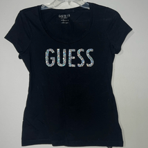 Guess Logo Silver Sequins Top - $9.60