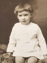 1927 RPPC 2.5 Years Old Boy Child Portrait White Postcard Sparkhill Birm... - £14.58 GBP